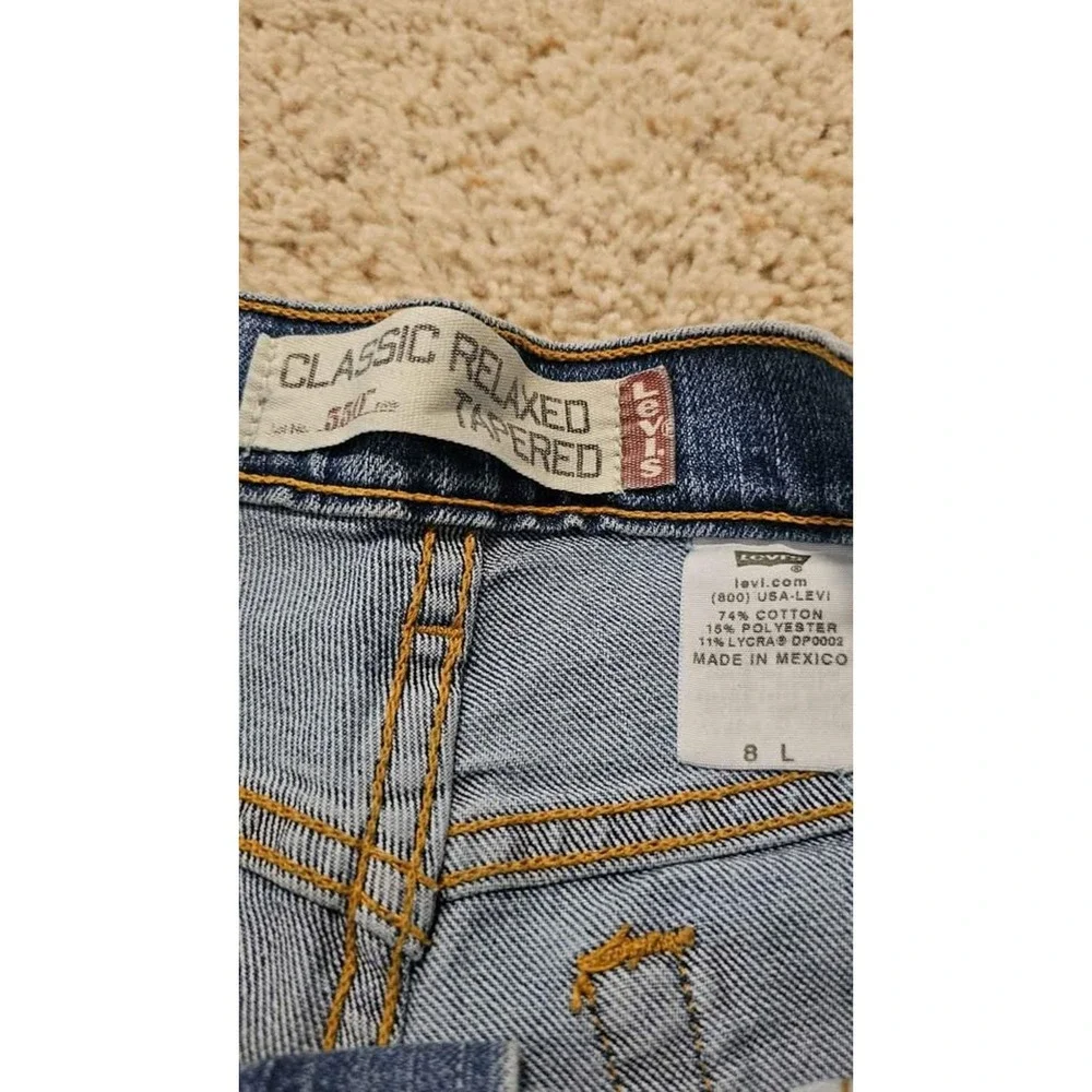 Levis 550‎ Relaxed Tapered Leg Jeans Womens 8 L Medium Wash High Rise 90s